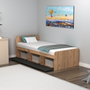 Hanah Home Cama Individual Atlantic Pine, Anthracite